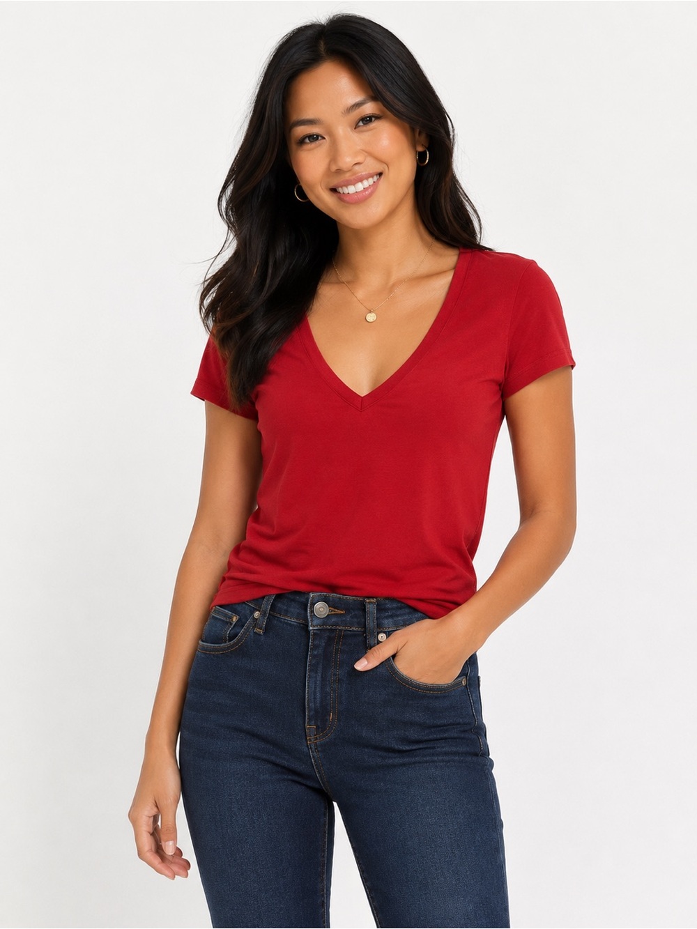 Express Red short sleeved top, Size S